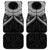 New Zealand Morepork Car Mats Maori Pattern Black