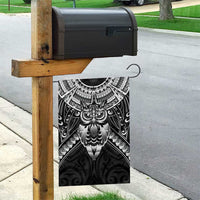 New Zealand Morepork Garden Flag Maori Pattern Black LT05 - Polynesian Pride