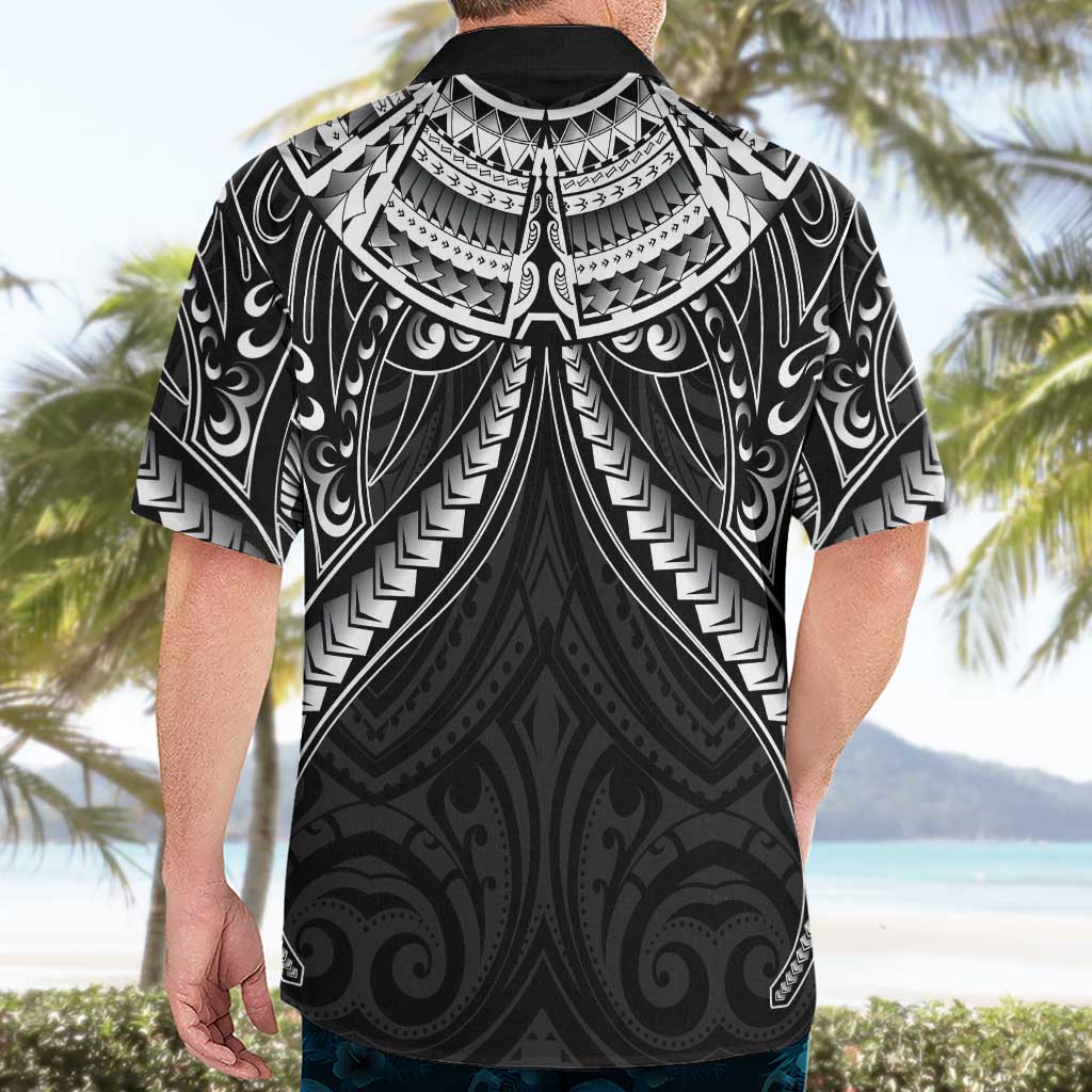 New Zealand Morepork Hawaiian Shirt Maori Pattern Black LT05 - Polynesian Pride