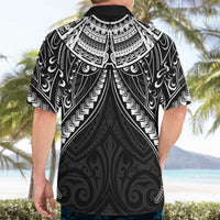 New Zealand Morepork Hawaiian Shirt Maori Pattern Black LT05 - Polynesian Pride
