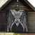 New Zealand Morepork Quilt Maori Pattern Black
