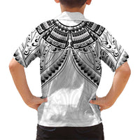 New Zealand Morepork Hawaiian Shirt Maori Pattern White LT05 - Polynesian Pride