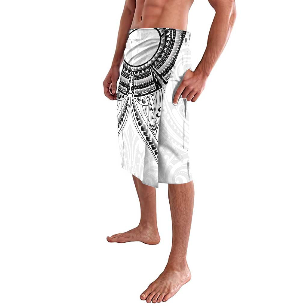 New Zealand Morepork Lavalava Maori Pattern White