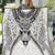 New Zealand Morepork Quilt Maori Pattern White