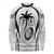 Custom Fiji Rugby Long Sleeve Shirt Fijian Warrior White