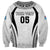 Custom Fiji Rugby Sweatshirt Fijian Warrior White