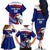 Custom Samoa Rugby Family Matching Off The Shoulder Long Sleeve Dress and Hawaiian Shirt Manuma Ptilinopus Perousii