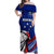 Custom Samoa Rugby Off Shoulder Maxi Dress Manuma Ptilinopus Perousii