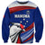 Custom Samoa Rugby Sweatshirt Manuma Ptilinopus Perousii