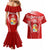 Custom Tonga Rugby Couples Matching Mermaid Dress and Hawaiian Shirt Kupesi Ngatu Pattern