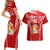 Custom Tonga Rugby Couples Matching Short Sleeve Bodycon Dress and Hawaiian Shirt Kupesi Ngatu Pattern