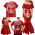 Custom Tonga Rugby Family Matching Mermaid Dress and Hawaiian Shirt Kupesi Ngatu Pattern