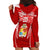 Custom Tonga Rugby Hoodie Dress Kupesi Ngatu Pattern