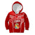 Custom Tonga Rugby Kid Hoodie Kupesi Ngatu Pattern