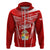 Custom Tonga Rugby Zip Hoodie Kupesi Ngatu Pattern