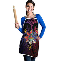 Haiti Philippines Apron Haitian Coat Of Arms With Filipino Sun LT05 - Polynesian Pride