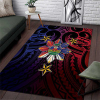 Haiti Philippines Area Rug Haitian Coat Of Arms With Filipino Sun LT05 Black - Polynesian Pride