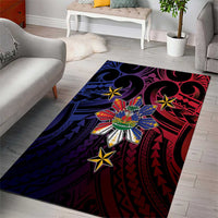 Haiti Philippines Area Rug Haitian Coat Of Arms With Filipino Sun LT05 - Polynesian Pride