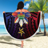 Haiti Philippines Beach Blanket Haitian Coat Of Arms With Filipino Sun LT05 - Polynesian Pride