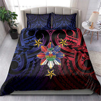 Haiti Philippines Bedding Set Haitian Coat Of Arms With Filipino Sun LT05 - Polynesian Pride