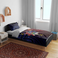 Haiti Philippines Bedding Set Haitian Coat Of Arms With Filipino Sun LT05 - Polynesian Pride