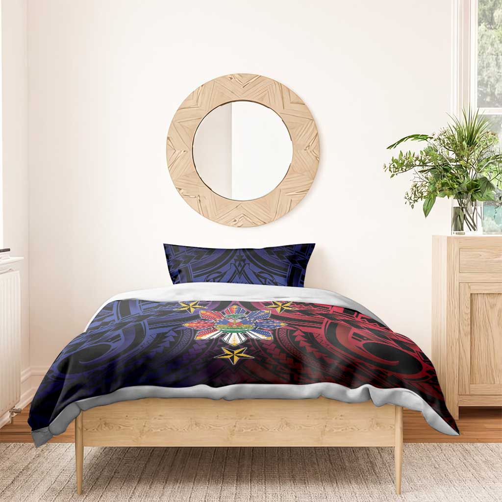 Haiti Philippines Bedding Set Haitian Coat Of Arms With Filipino Sun LT05 - Polynesian Pride