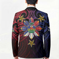 Haiti Philippines Blazer Haitian Coat Of Arms With Filipino Sun LT05 - Polynesian Pride
