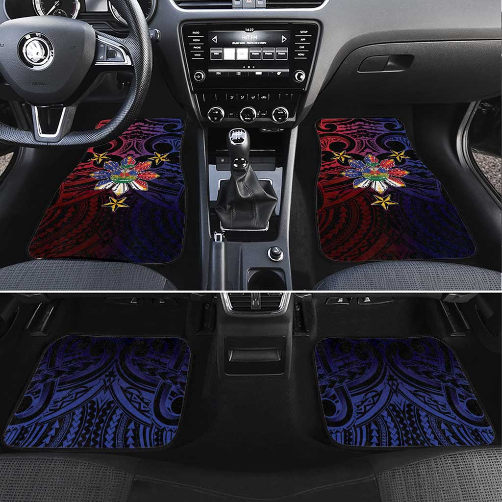 Haiti Philippines Car Mats Haitian Coat Of Arms With Filipino Sun