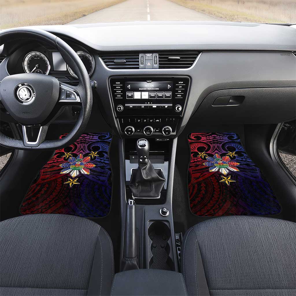 Haiti Philippines Car Mats Haitian Coat Of Arms With Filipino Sun