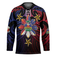 Haiti Philippines Hockey Jersey Haitian Coat Of Arms With Filipino Sun