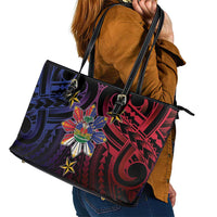 Haiti Philippines Leather Tote Bag Haitian Coat Of Arms With Filipino Sun