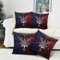 Haiti Philippines Pillow Cover Haitian Coat Of Arms With Filipino Sun LT05 - Polynesian Pride