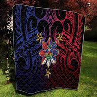Haiti Philippines Quilt Haitian Coat Of Arms With Filipino Sun LT05 - Polynesian Pride
