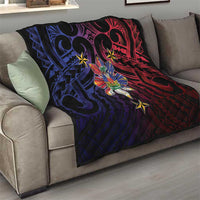 Haiti Philippines Quilt Haitian Coat Of Arms With Filipino Sun LT05 - Polynesian Pride