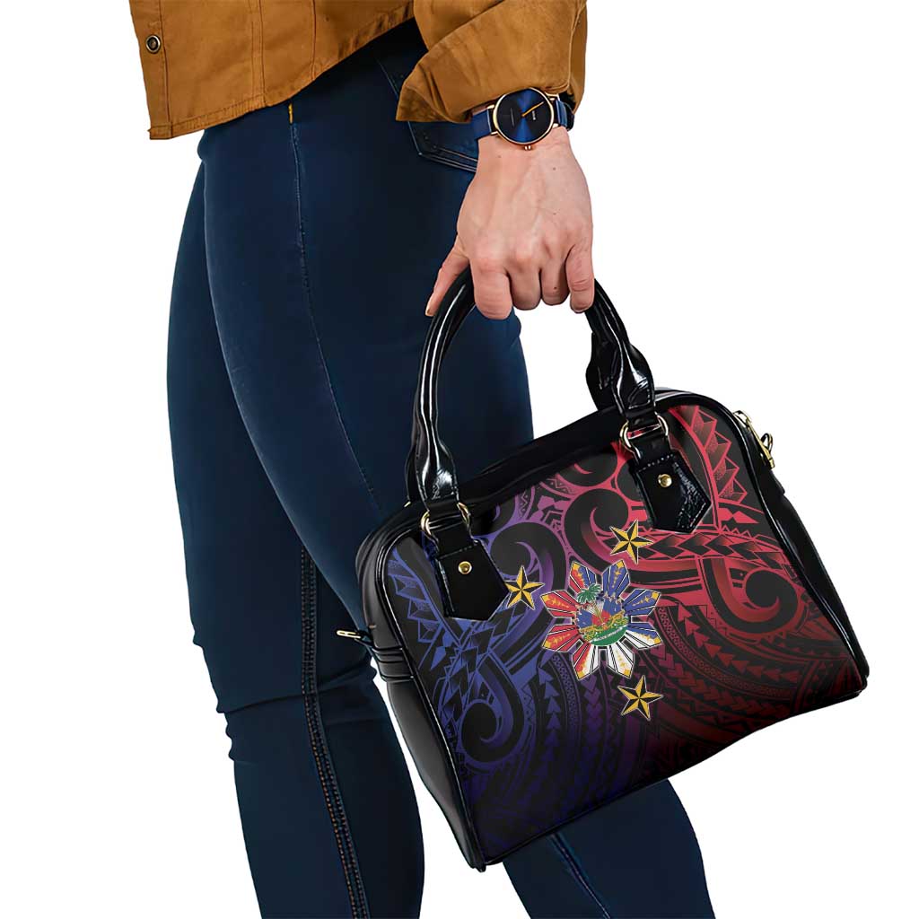 Haiti Philippines Shoulder Handbag Haitian Coat Of Arms With Filipino Sun LT05 - Polynesian Pride