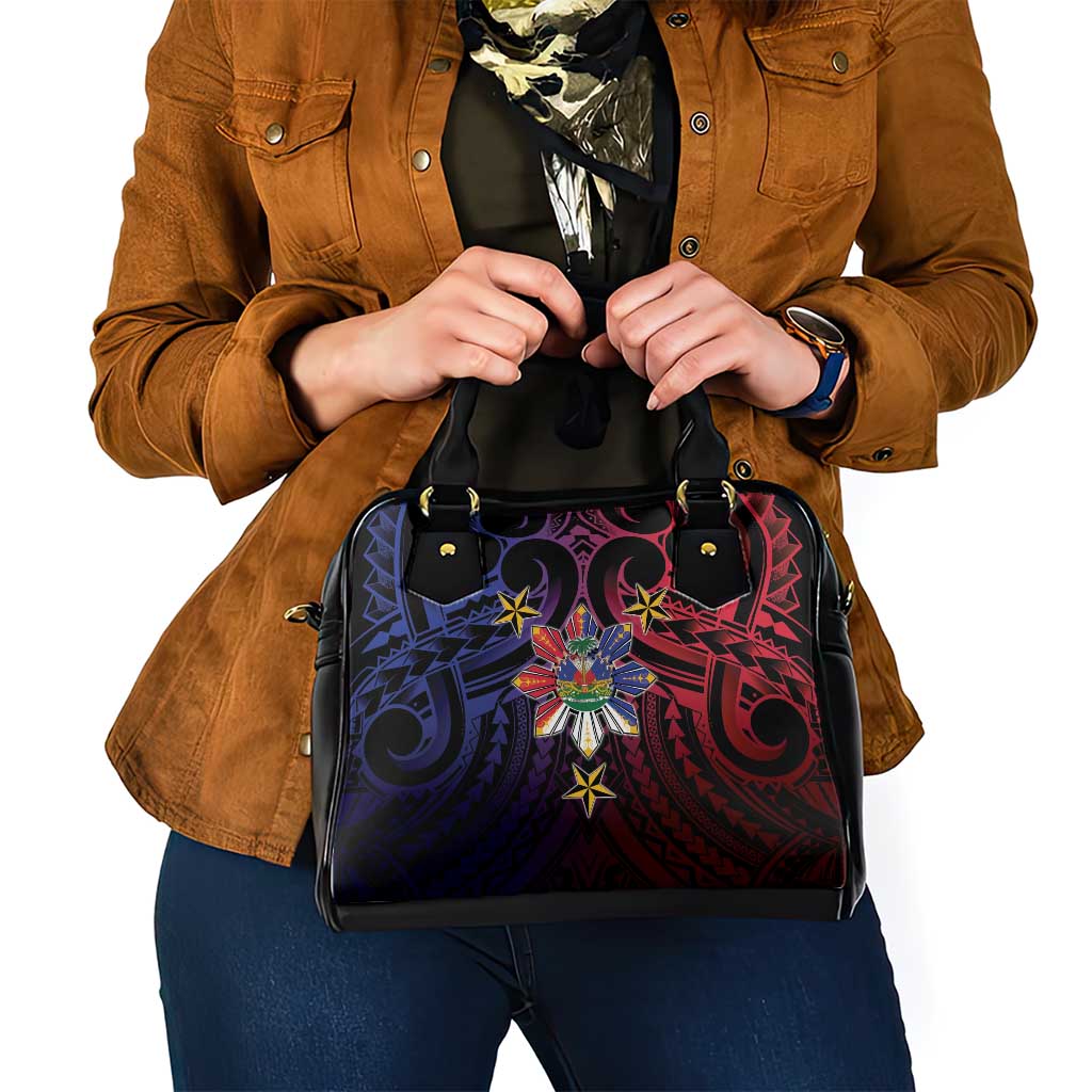 Haiti Philippines Shoulder Handbag Haitian Coat Of Arms With Filipino Sun LT05 - Polynesian Pride