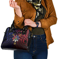 Haiti Philippines Shoulder Handbag Haitian Coat Of Arms With Filipino Sun LT05 - Polynesian Pride