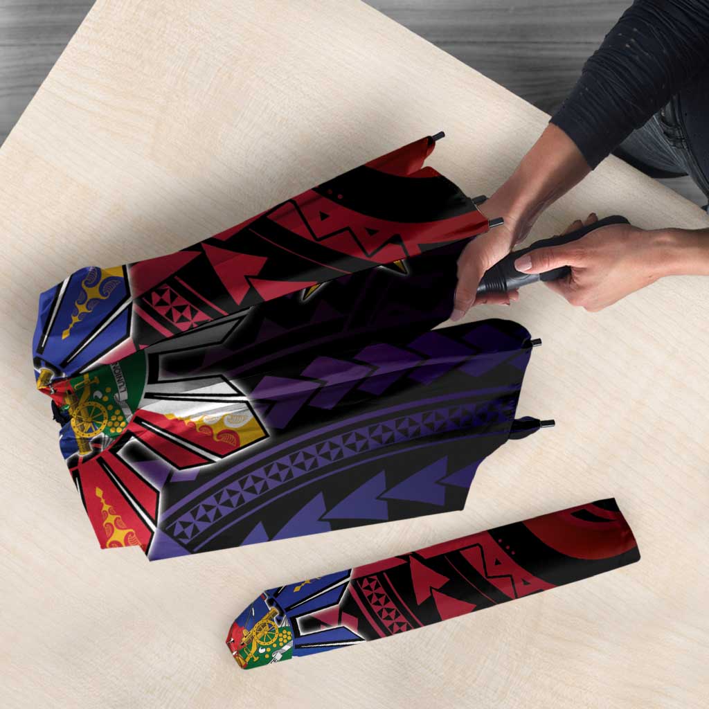 Haiti Philippines Umbrella Haitian Coat Of Arms With Filipino Sun LT05 - Polynesian Pride