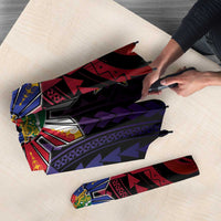 Haiti Philippines Umbrella Haitian Coat Of Arms With Filipino Sun LT05 - Polynesian Pride