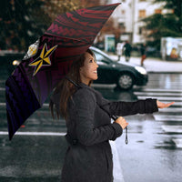 Haiti Philippines Umbrella Haitian Coat Of Arms With Filipino Sun LT05 - Polynesian Pride