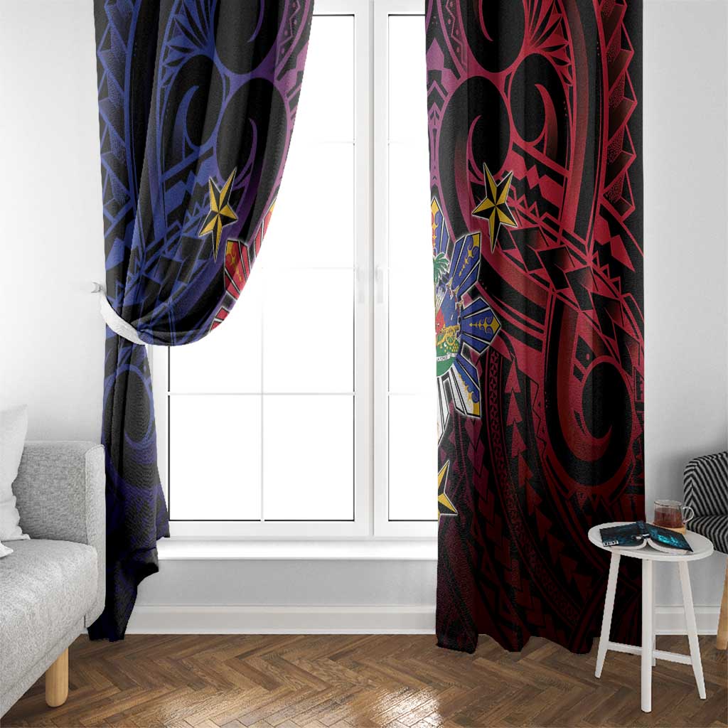 Haiti Philippines Window Curtain Haitian Coat Of Arms With Filipino Sun