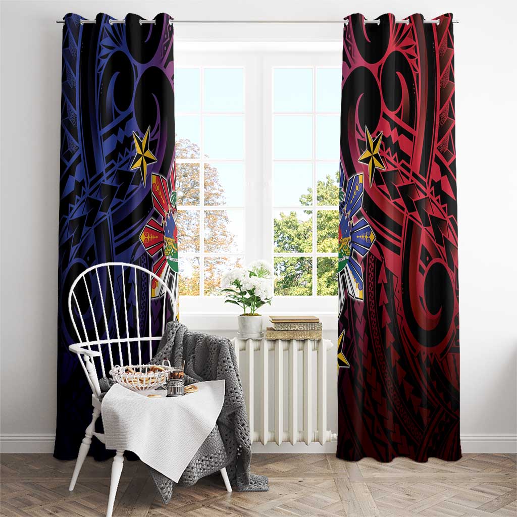 Haiti Philippines Window Curtain Haitian Coat Of Arms With Filipino Sun
