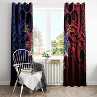 Haiti Philippines Window Curtain Haitian Coat Of Arms With Filipino Sun
