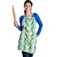 Hawaii Ti Leaf Maile Tuberose Lei Apron With Hanalei Leaf Green LT05 - Polynesian Pride