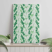 Hawaii Ti Leaf Maile Tuberose Lei Canvas Wall Art With Hanalei Leaf Green LT05 - Polynesian Pride
