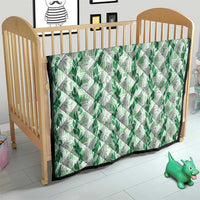 Hawaii Ti Leaf Maile Tuberose Lei Quilt With Hanalei Leaf Green
