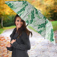 Hawaii Ti Leaf Maile Tuberose Lei Umbrella With Hanalei Leaf Green LT05 - Polynesian Pride