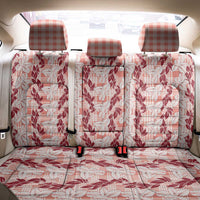 Hawaii Ti Leaf Maile Tuberose Lei Back Car Seat Cover With Hanalei Leaf Red LT05 - Polynesian Pride