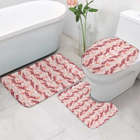 Hawaii Ti Leaf Maile Tuberose Lei Bathroom Set With Hanalei Leaf Red LT05 - Polynesian Pride