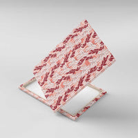 Hawaii Ti Leaf Maile Tuberose Lei Canvas Wall Art With Hanalei Leaf Red LT05 With Frame Red - Polynesian Pride